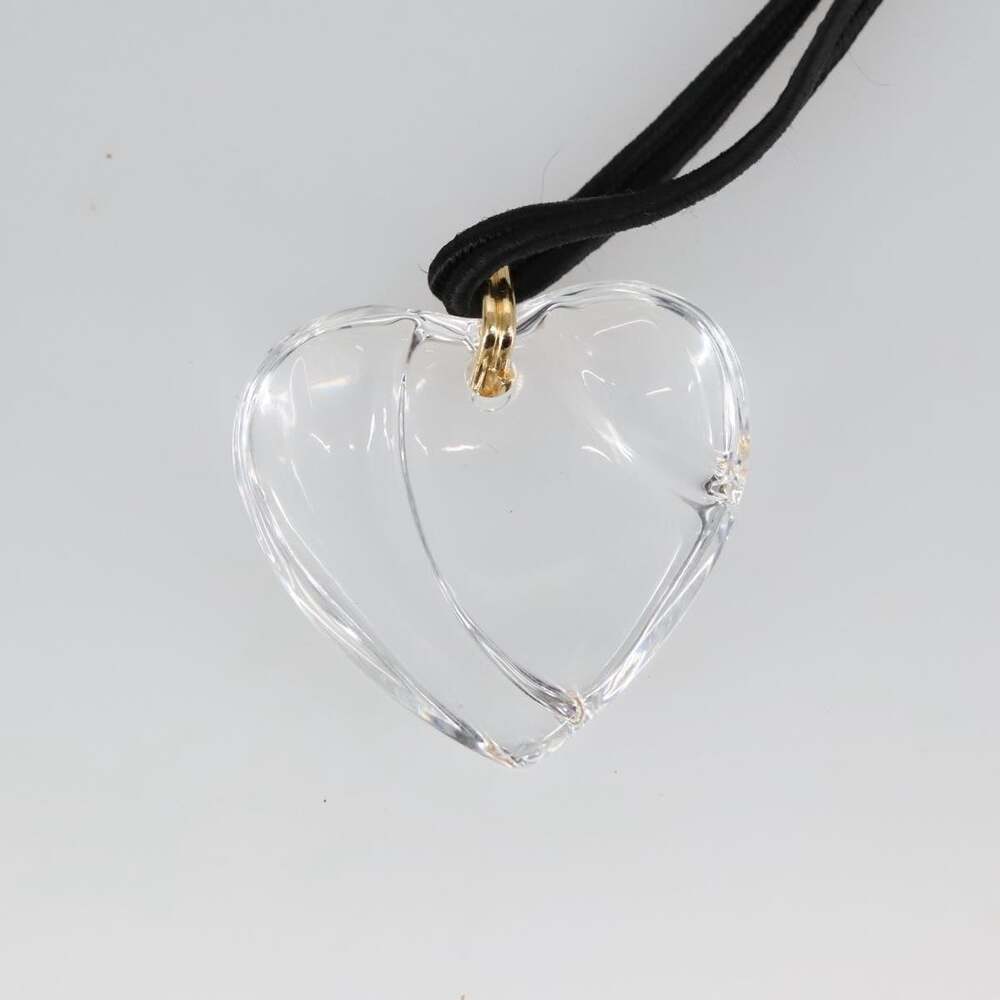 Baccarat Necklace Crystal Gzass Clear Black
